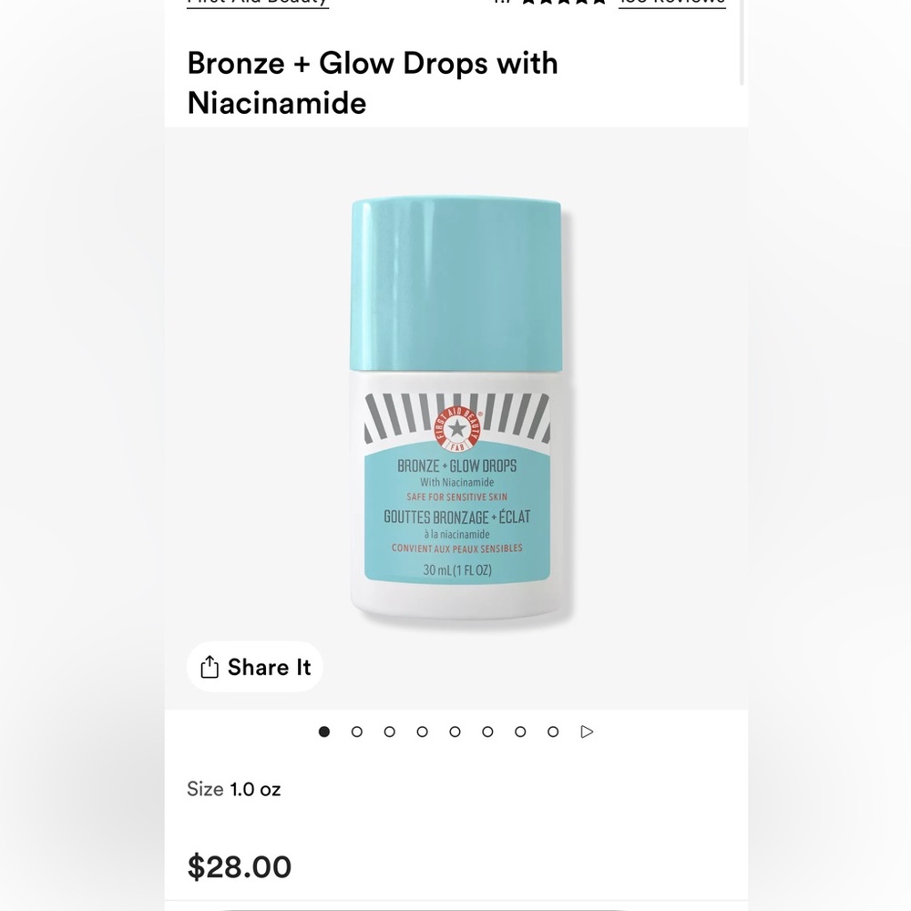 First Aid Beauty-Bronze Glow Drops with Niacinamide